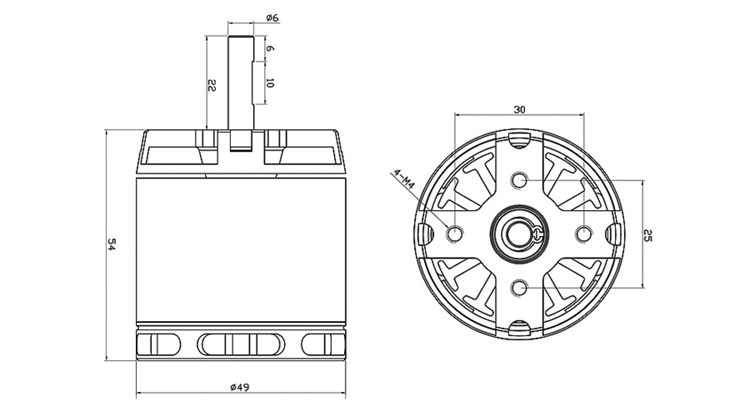 X-TEAM F600級(jí)電動(dòng)直升機(jī)無(wú)刷電機(jī)